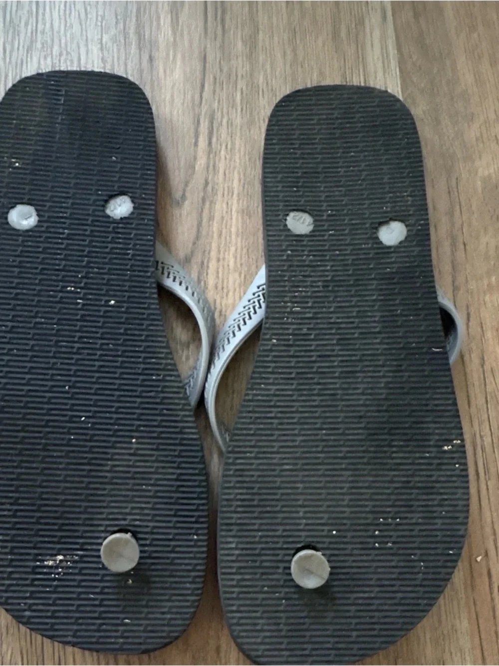 Havaianas Kids Blue and Gray Graphic Flip Flops